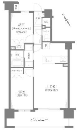 センチュリー千歳烏山レジデンスの間取り図