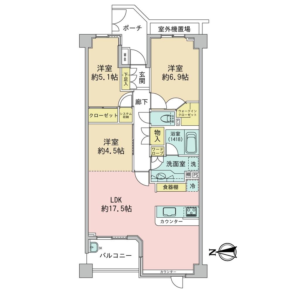 桜丘南パーク・ホームズの間取り図